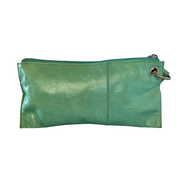 HOBO Vida Aqua Blue Leather Wristlet Bag - Picture 3 of 8